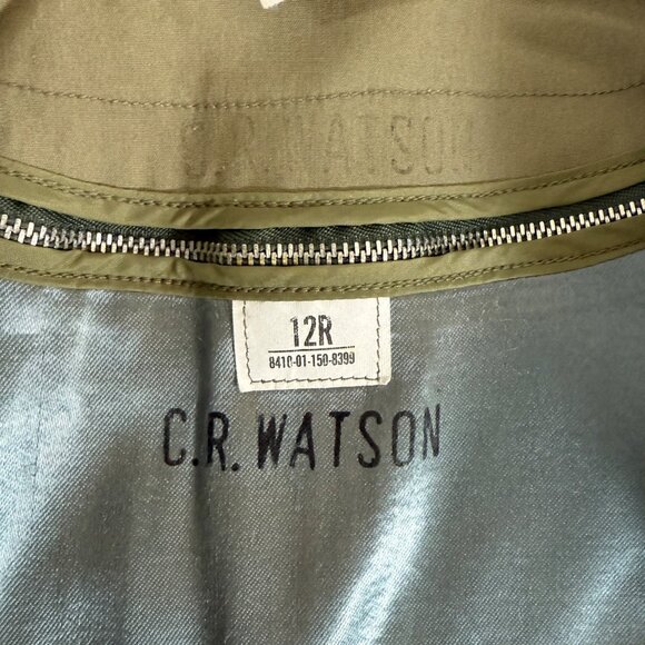 Vintage 1989 US Army Women All Weather Trench Coat 12R Olive Khaki So-Sew Styles - Picture 6 of 14